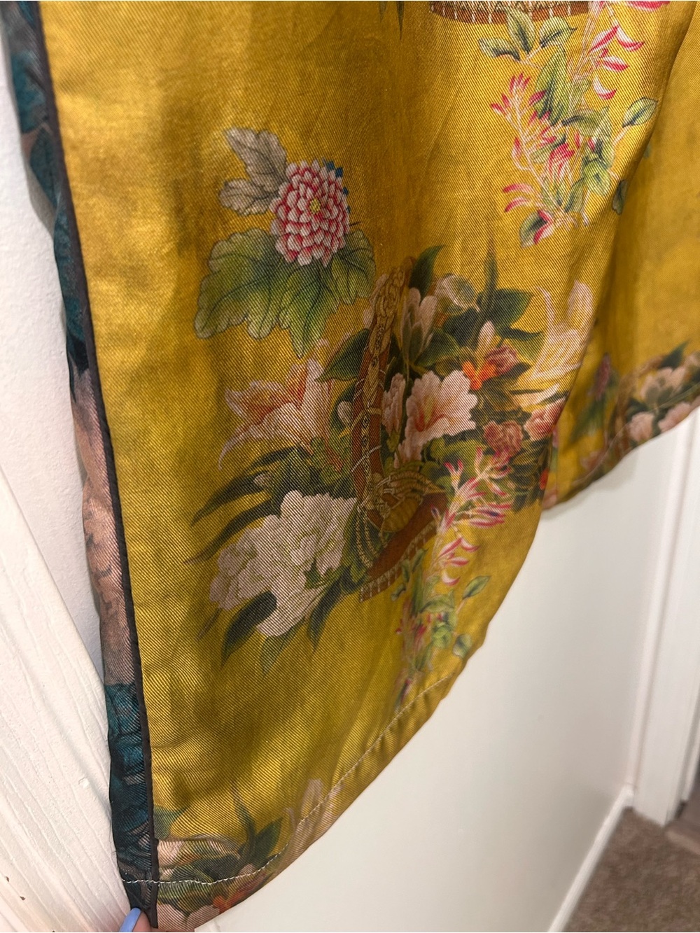 Johnny Was Dylan Pant Silk Floral Wideleg Palazzo Pants Large NWT MSRP $275 Chic - Picture 8 of 16